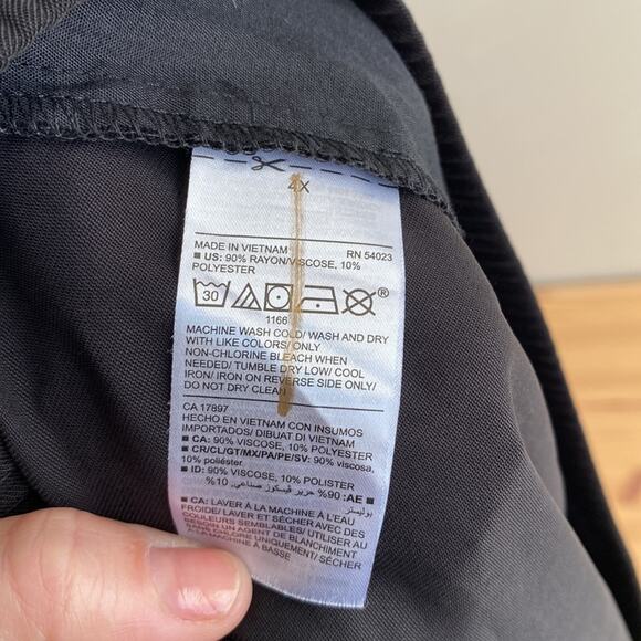 Old Navy High-Waisted Twill Jogger Pants Black Jack 4X - Picture 6 of 10